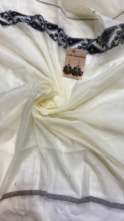 Soft Bengal cotton Jamdani saree