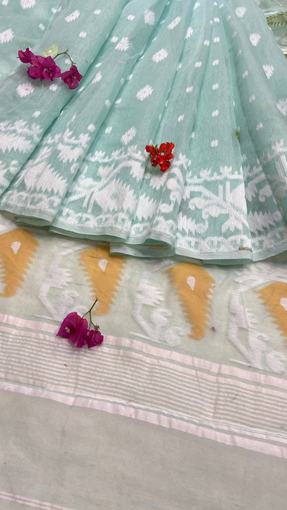 Soft Bengal Cotton Jamdani Saree