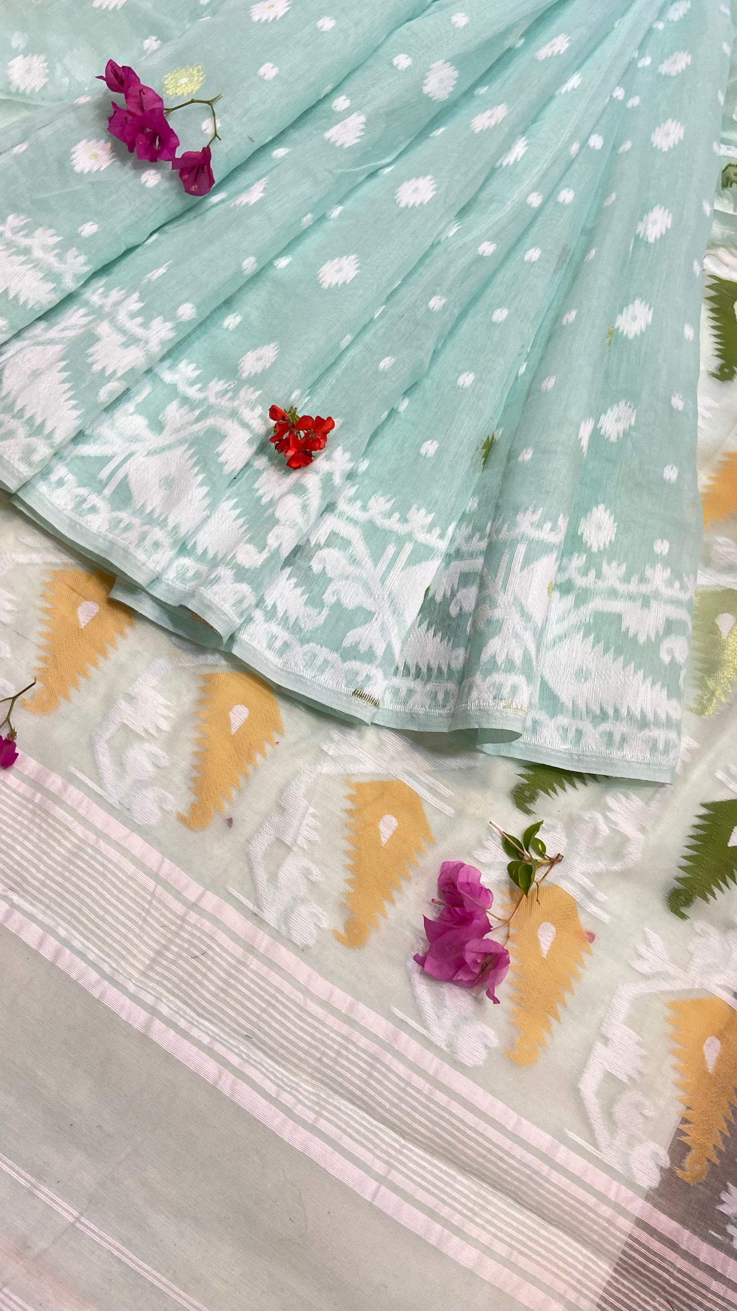 Soft Bengal Cotton Jamdani Saree