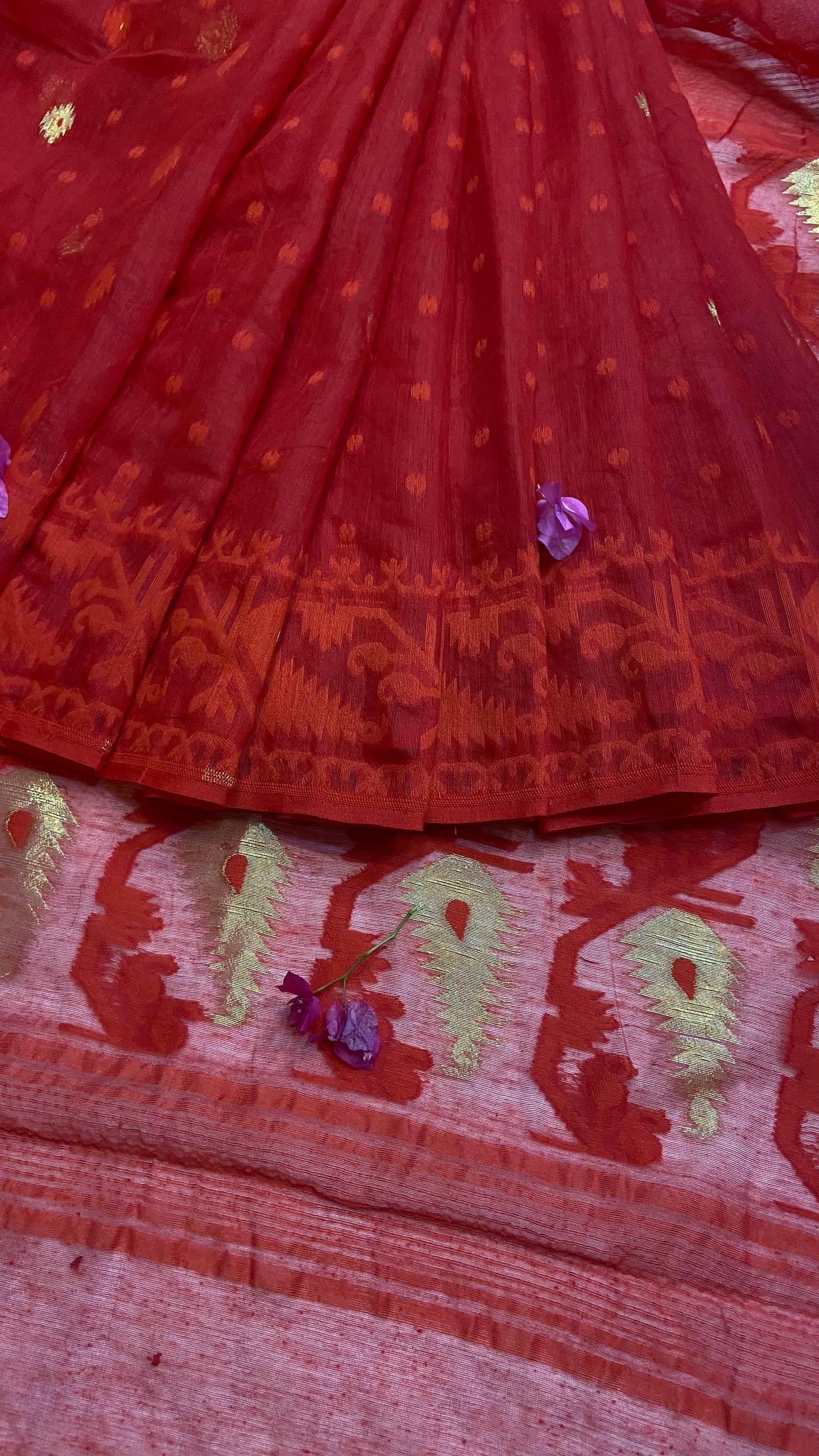 Soft Bengal cotton Jamdani saree