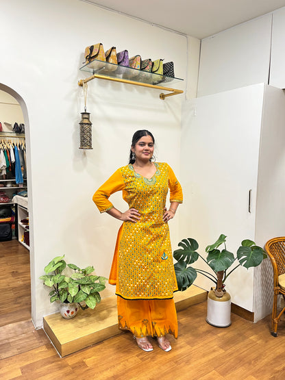 KANTHA EMBROIDERY KURTA SET