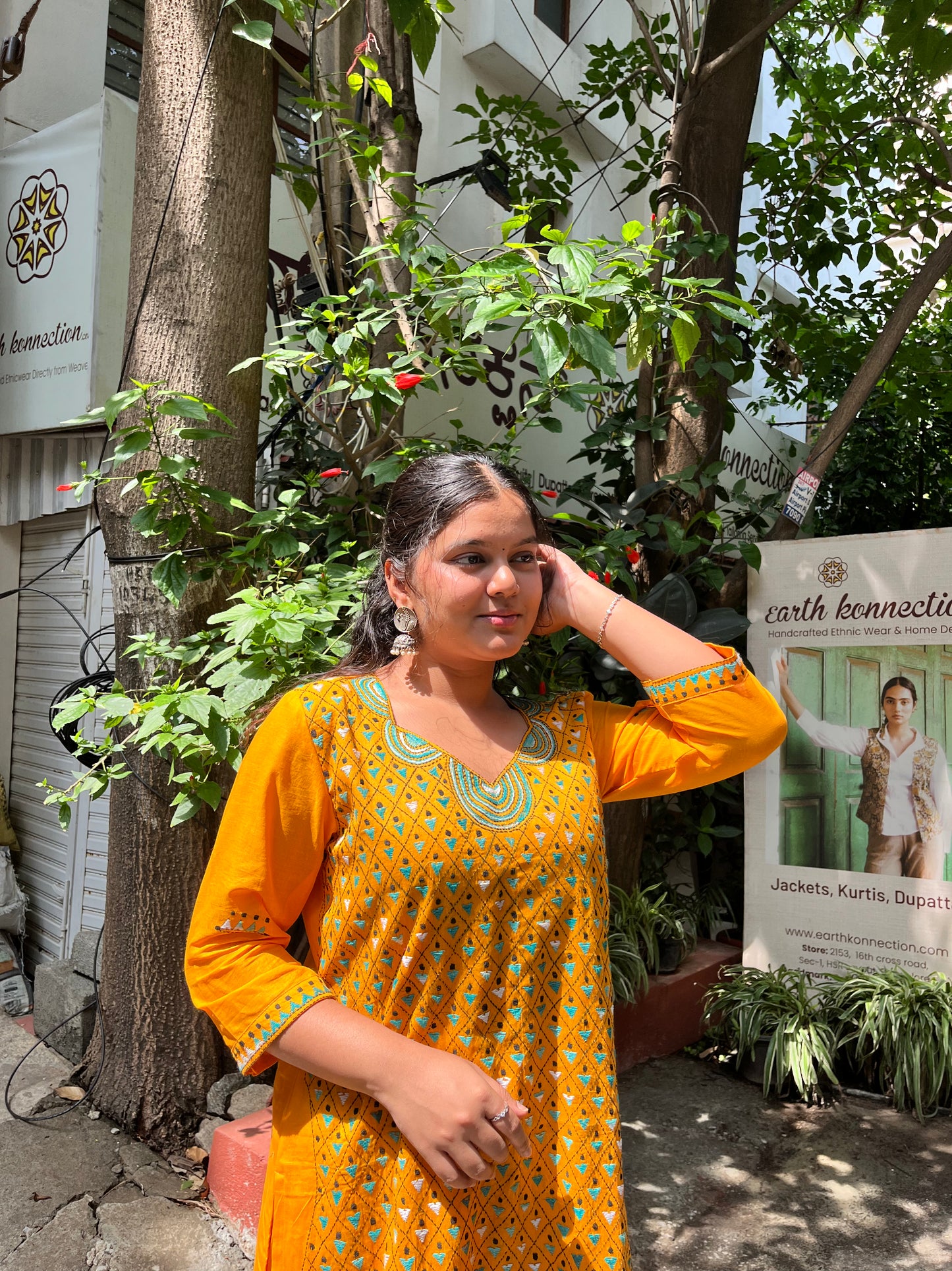 KANTHA EMBROIDERY KURTA SET