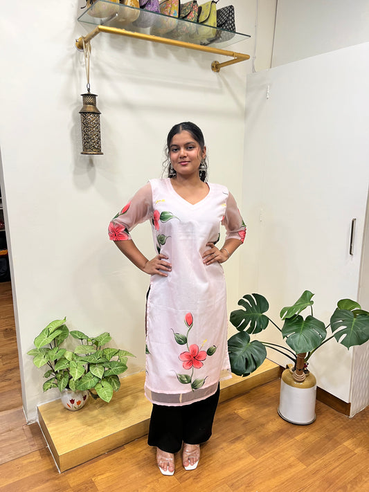 PURE ORGANZA KURTA