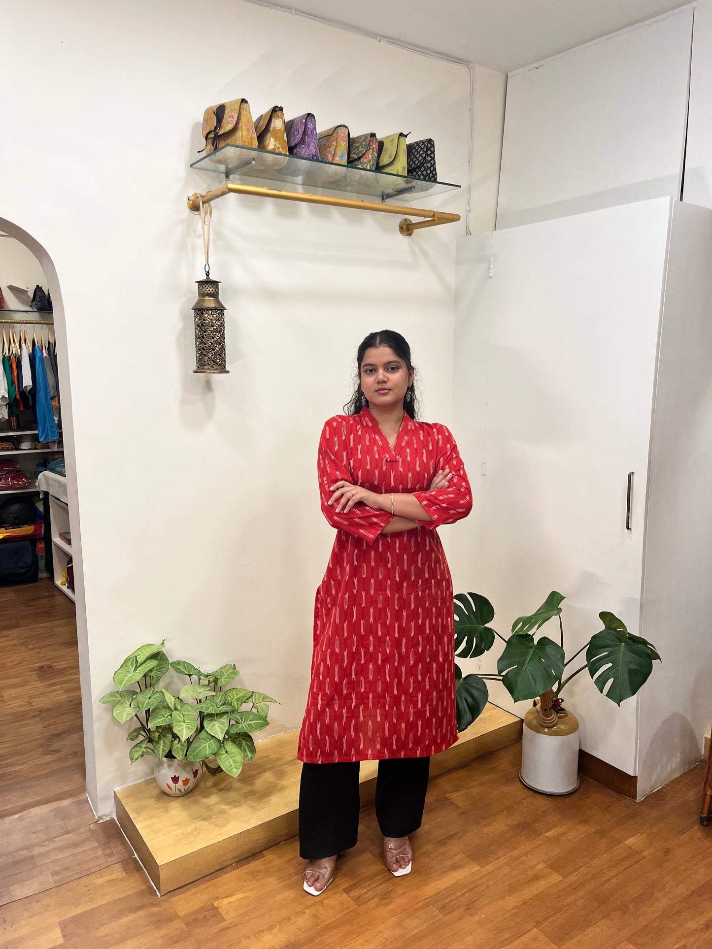 PURE IKKAT COTTON KURTA