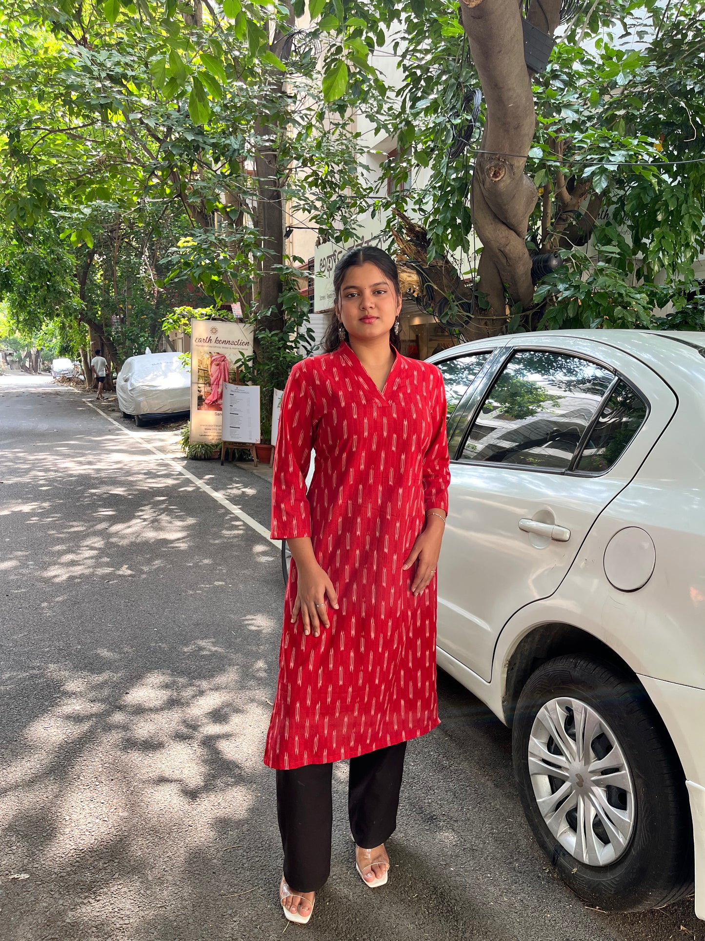 PURE IKKAT COTTON KURTA