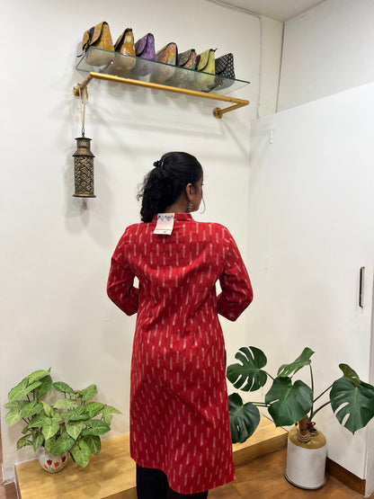 PURE IKKAT COTTON KURTA