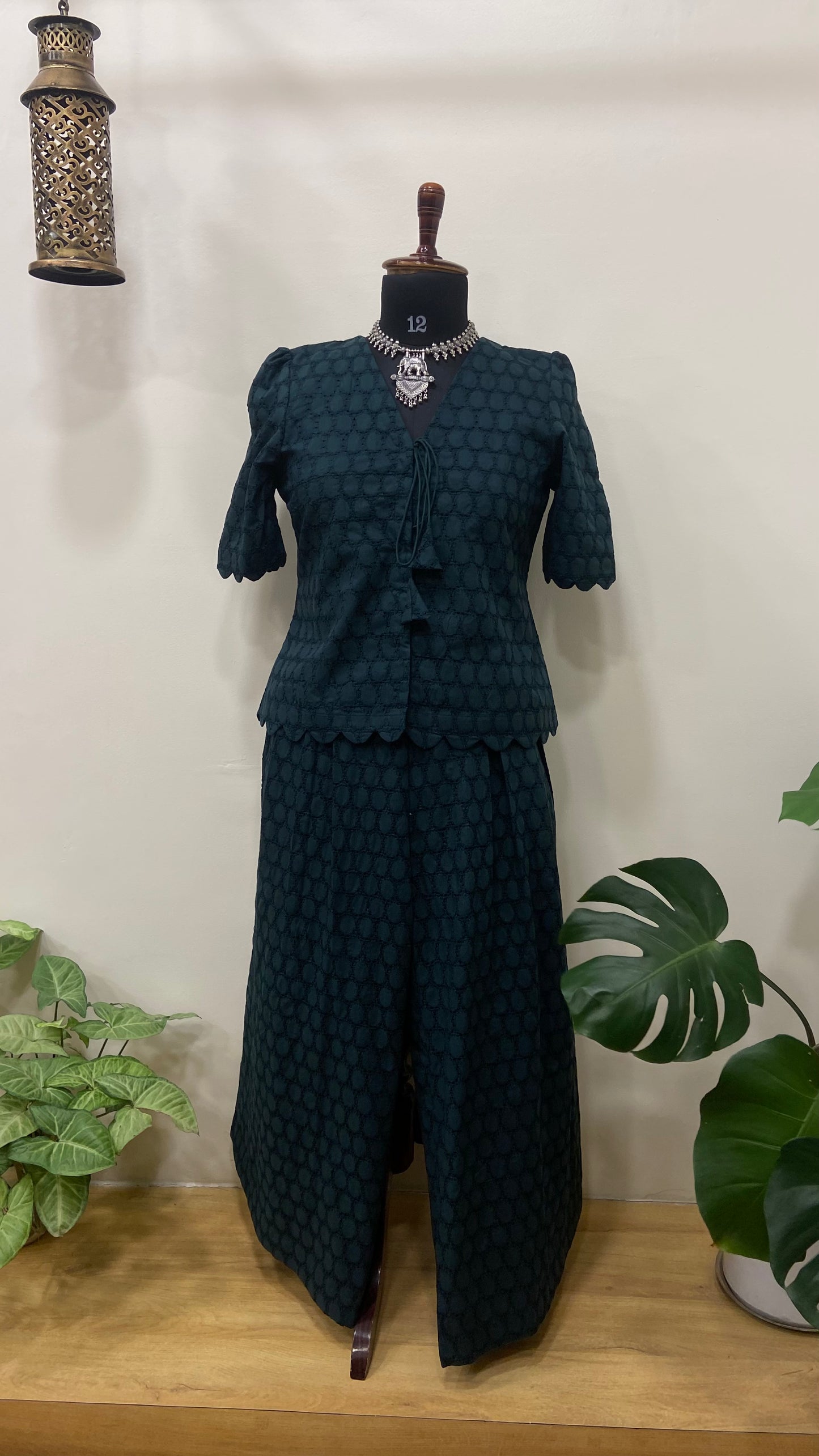 CUT WORK COTTON CO-ORD SET