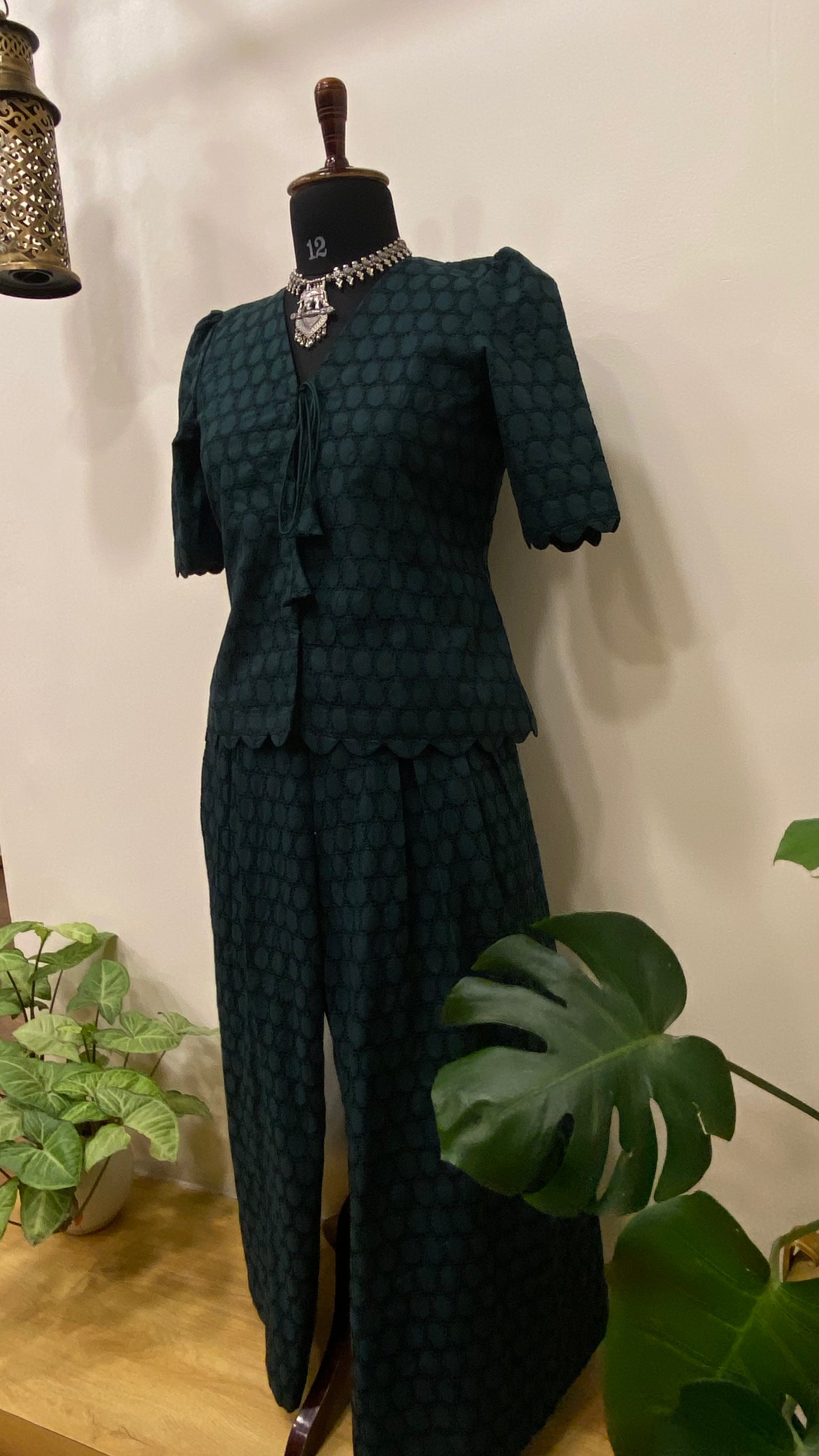 CUT WORK COTTON CO-ORD SET