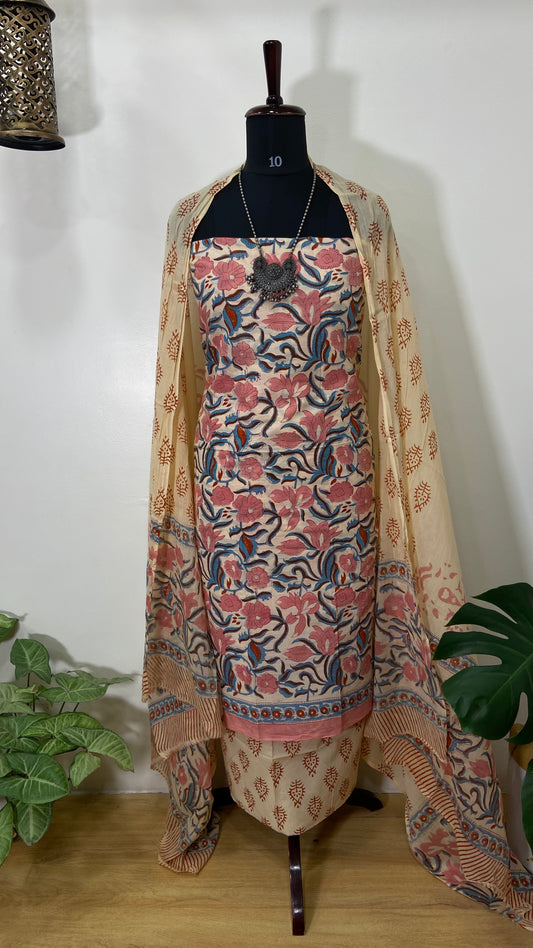 COTTON PRINTED KURTA SUIT SET