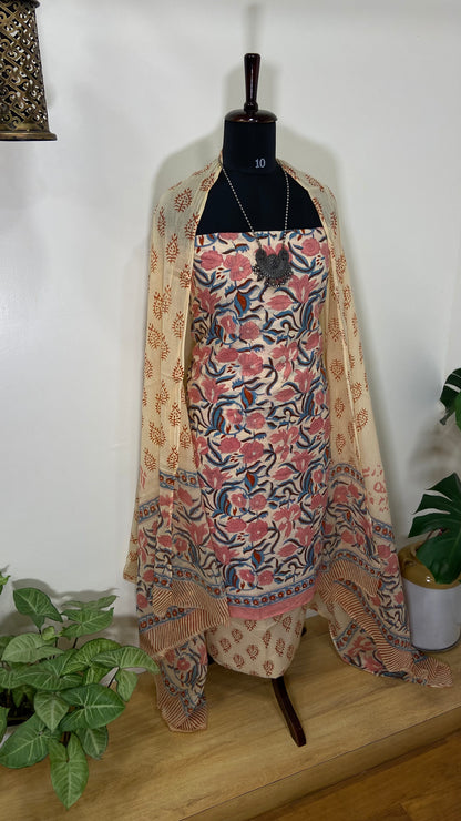 COTTON PRINTED KURTA SUIT SET