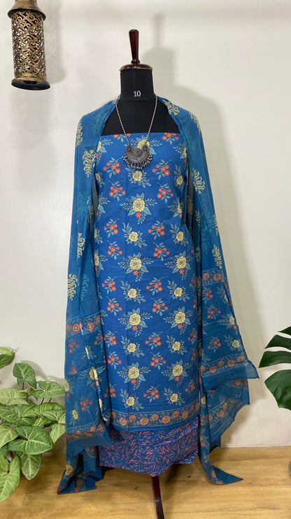 Cotton printed kurta suit