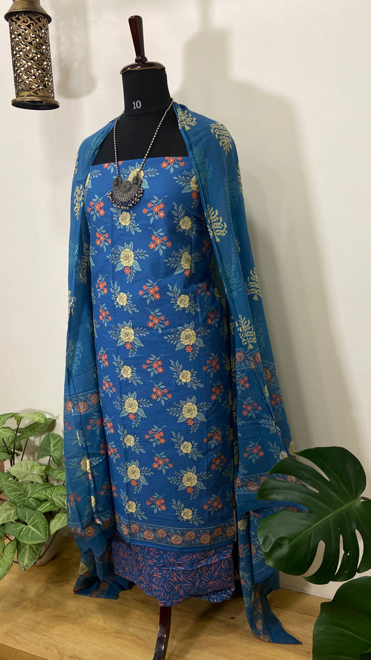 Cotton printed kurta suit