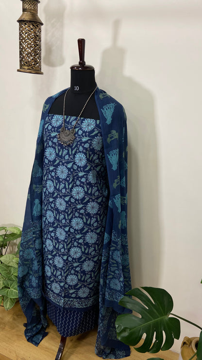Cotton printed kurta suit
