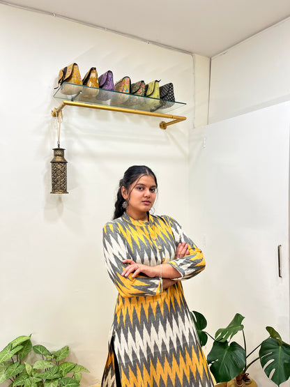 PURE IKKAT COTTON KURTA