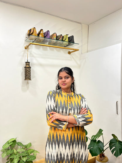 PURE IKKAT COTTON KURTA