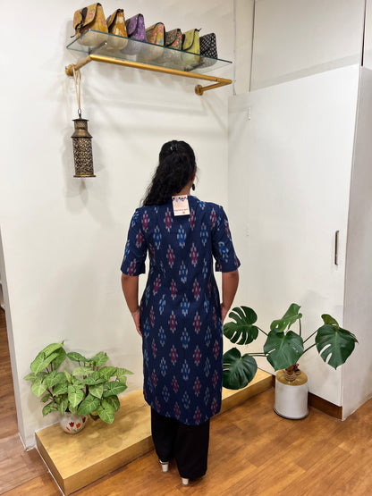 PURE IKKAT COTTON KURTA