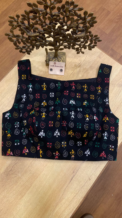 PRINCESS PADDED KANTHA EMBOIDERY COTTON BLOUSE