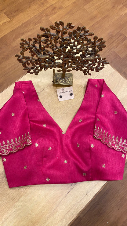 PRINCESS PADDED MATCHIN EMBROIDREY BLOUSE