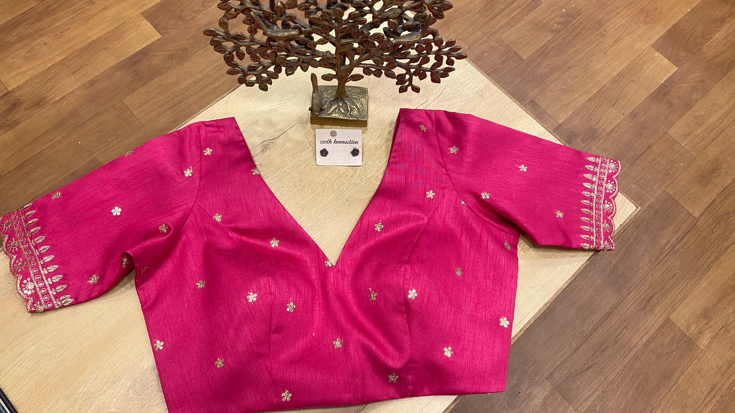 PRINCESS PADDED MATCHIN EMBROIDREY BLOUSE