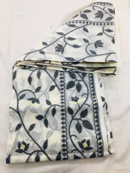 Cotton jamdani saree