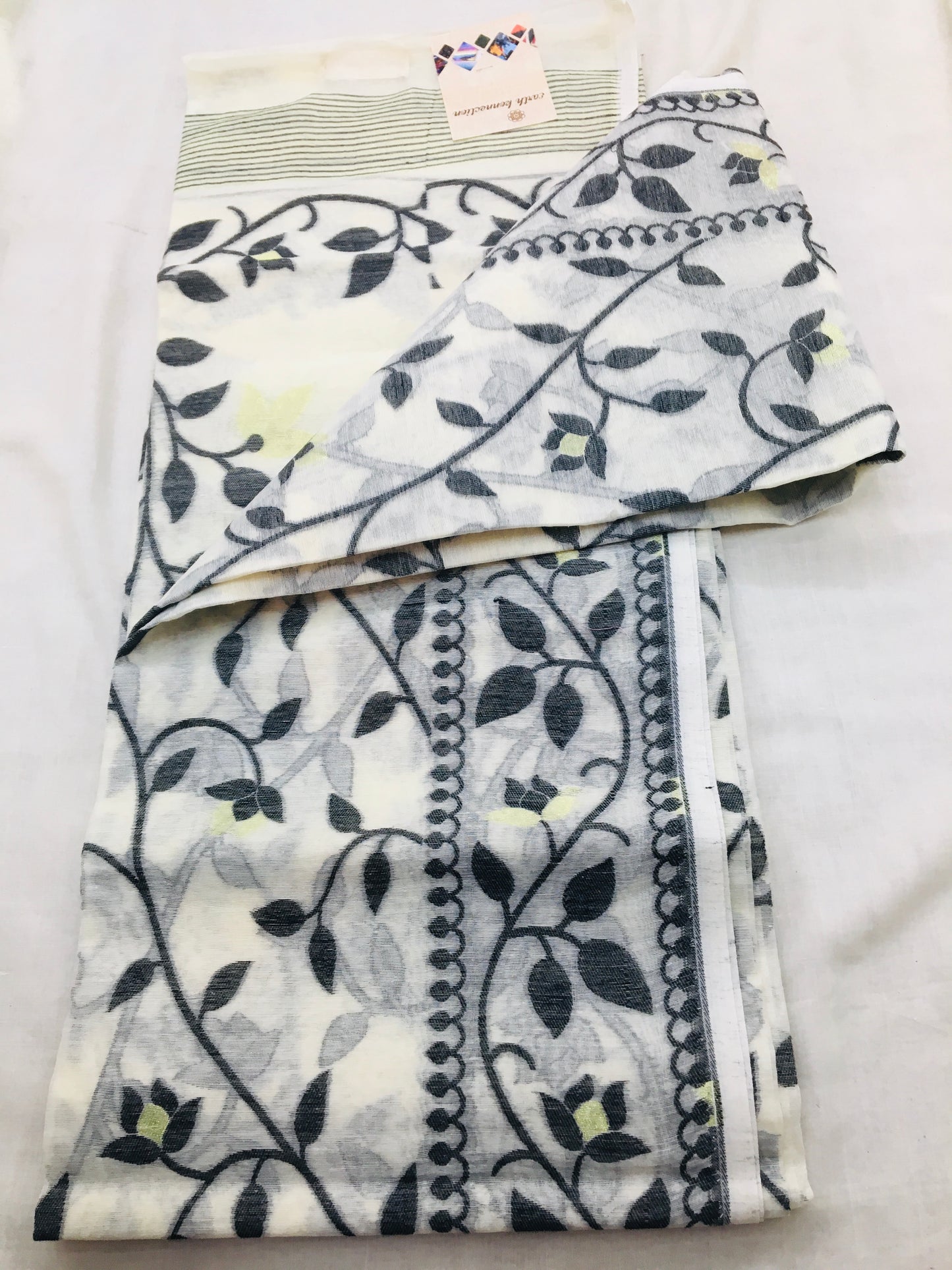 Cotton jamdani saree