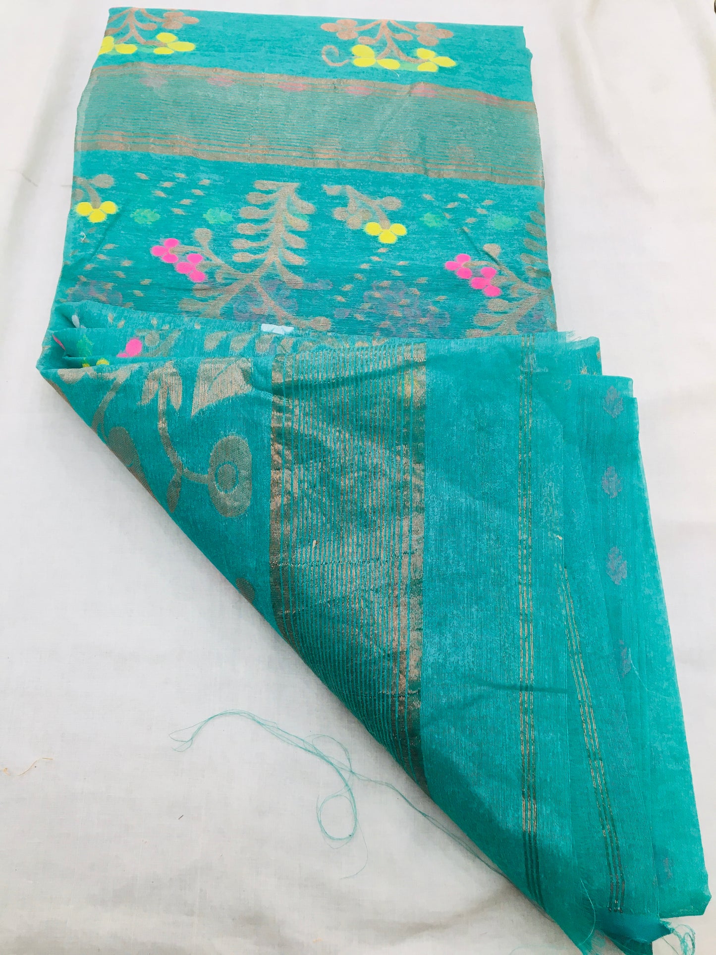 Cotton jamdani saree