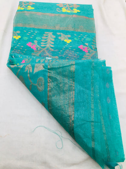 Cotton jamdani saree