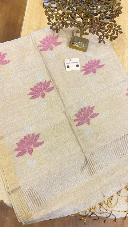 Linen Tissue saree