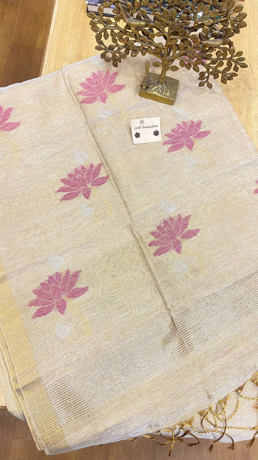 Linen Tissue saree