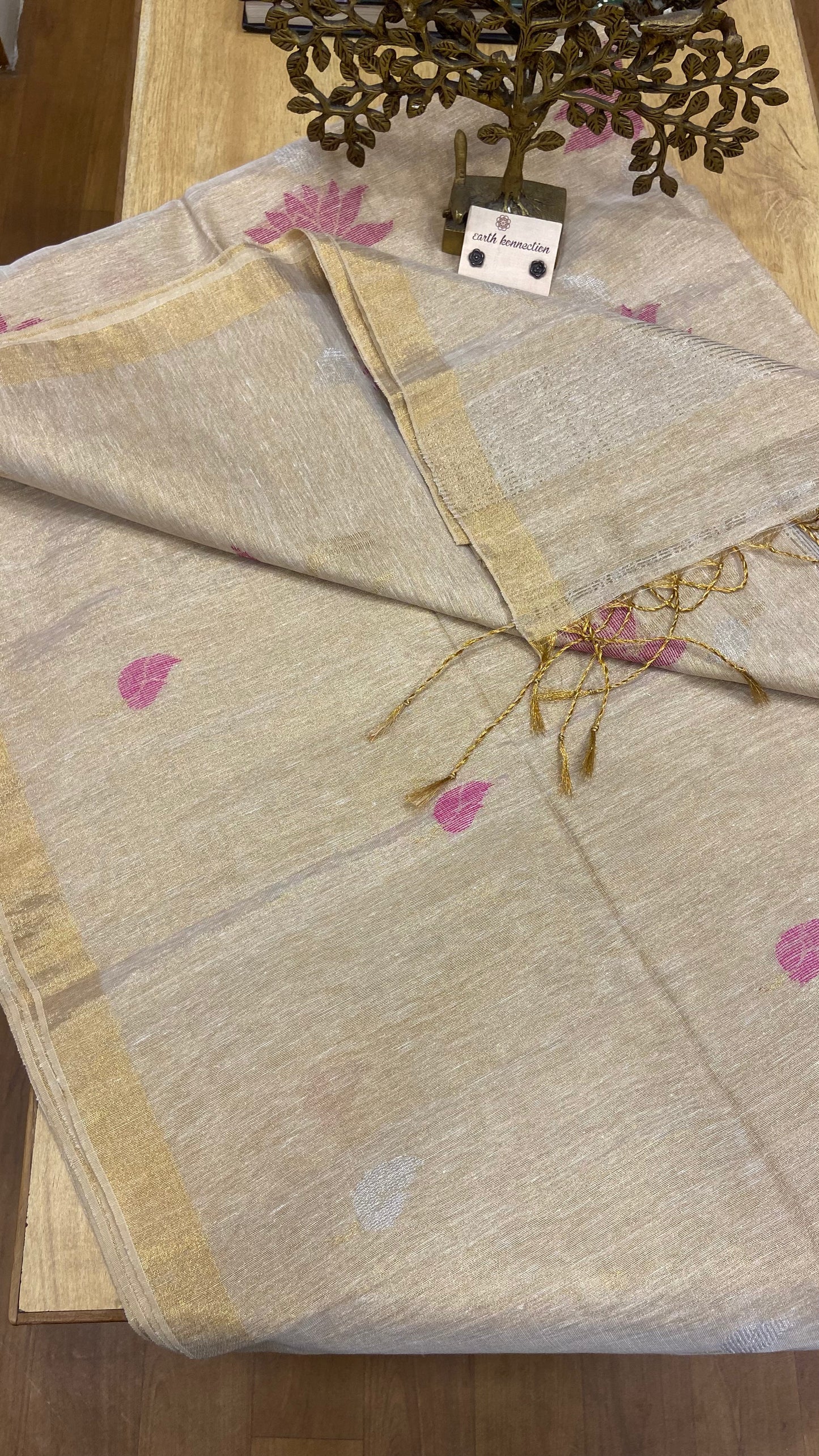 Linen Tissue saree