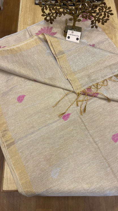 Linen Tissue saree