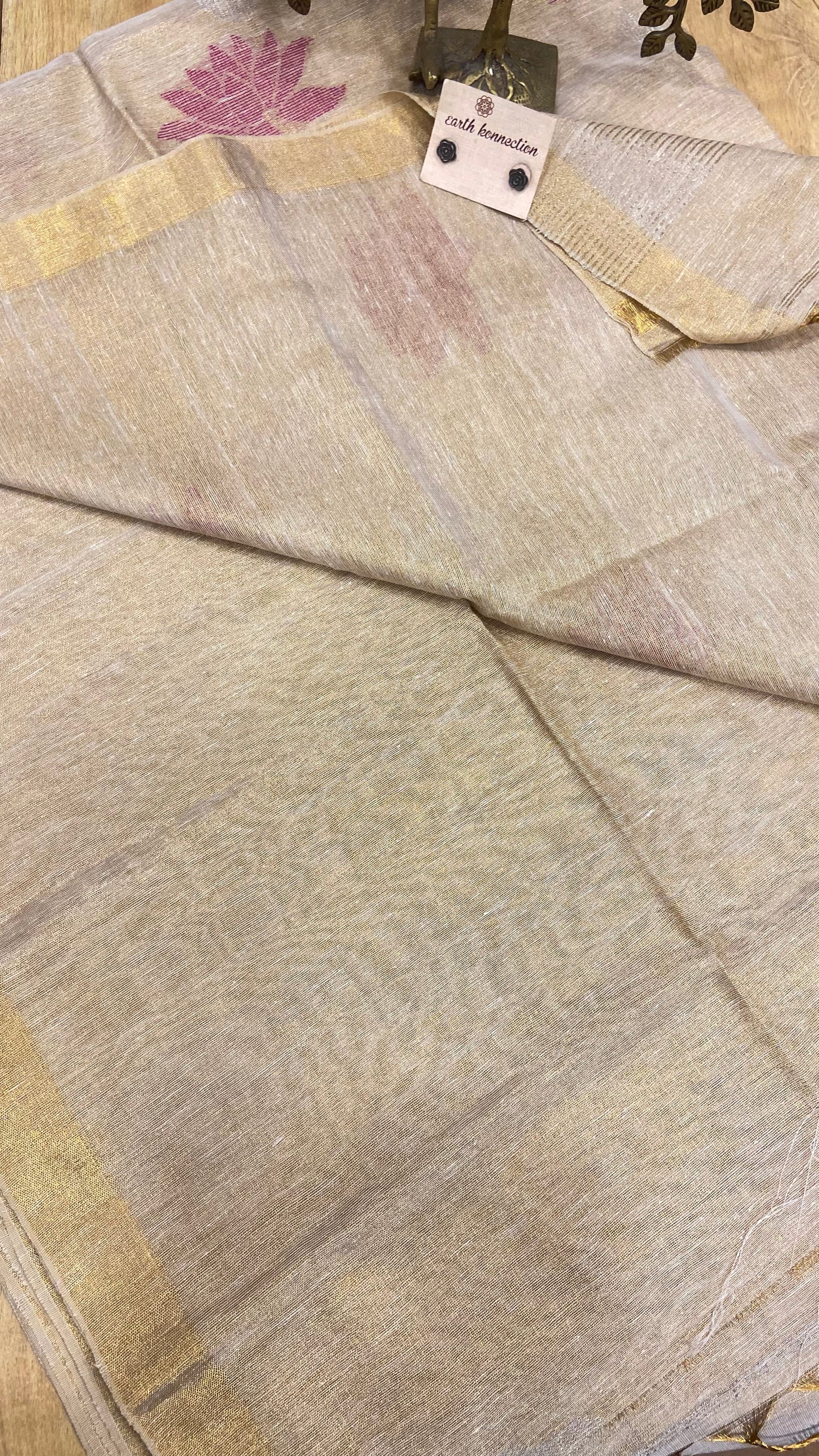 Linen Tissue saree