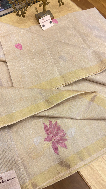 Linen Tissue saree