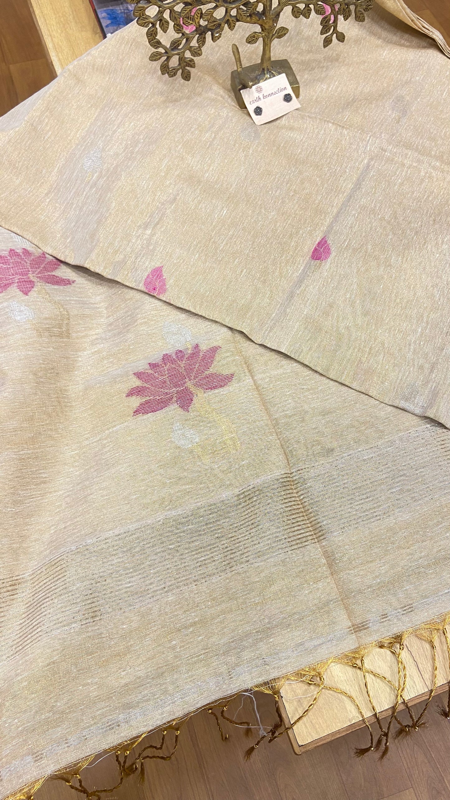 Linen Tissue saree