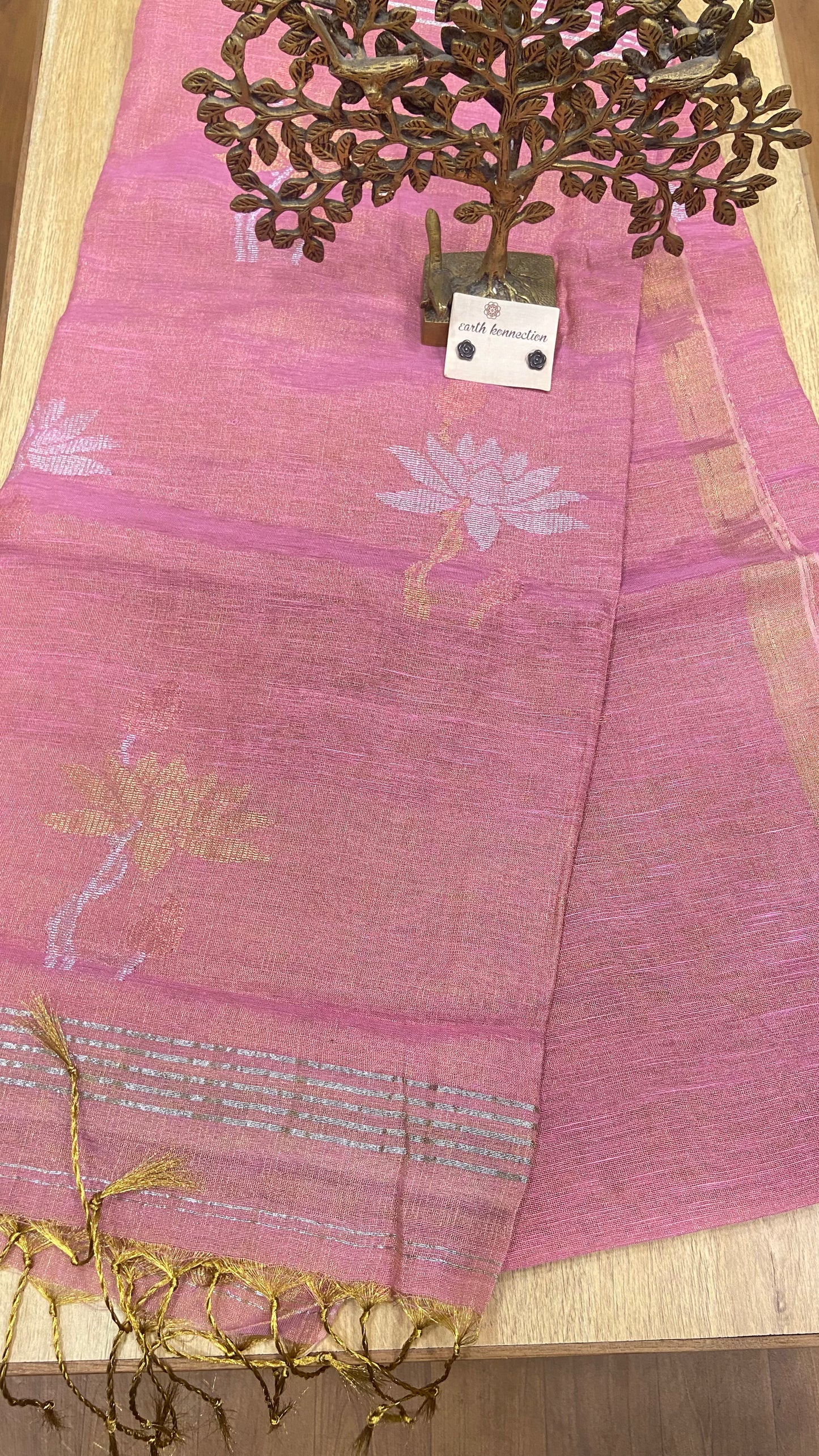 Linen Tissue saree