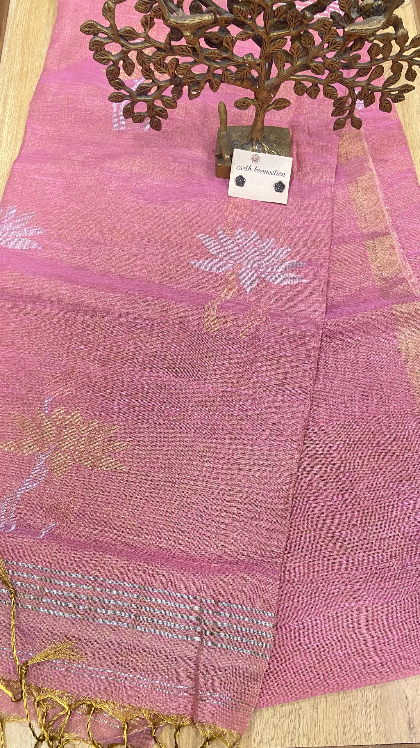 Linen Tissue saree