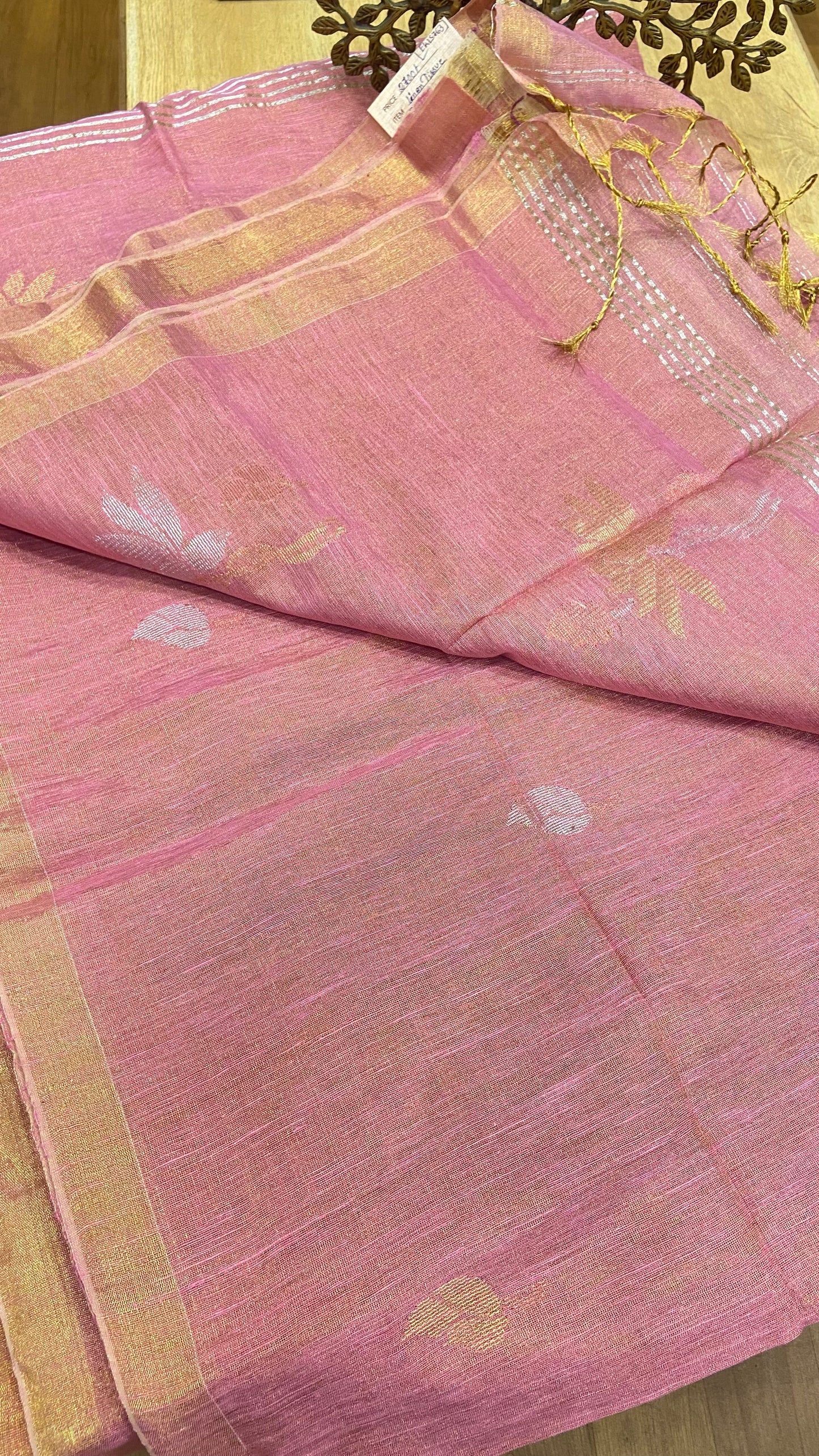 Linen Tissue saree