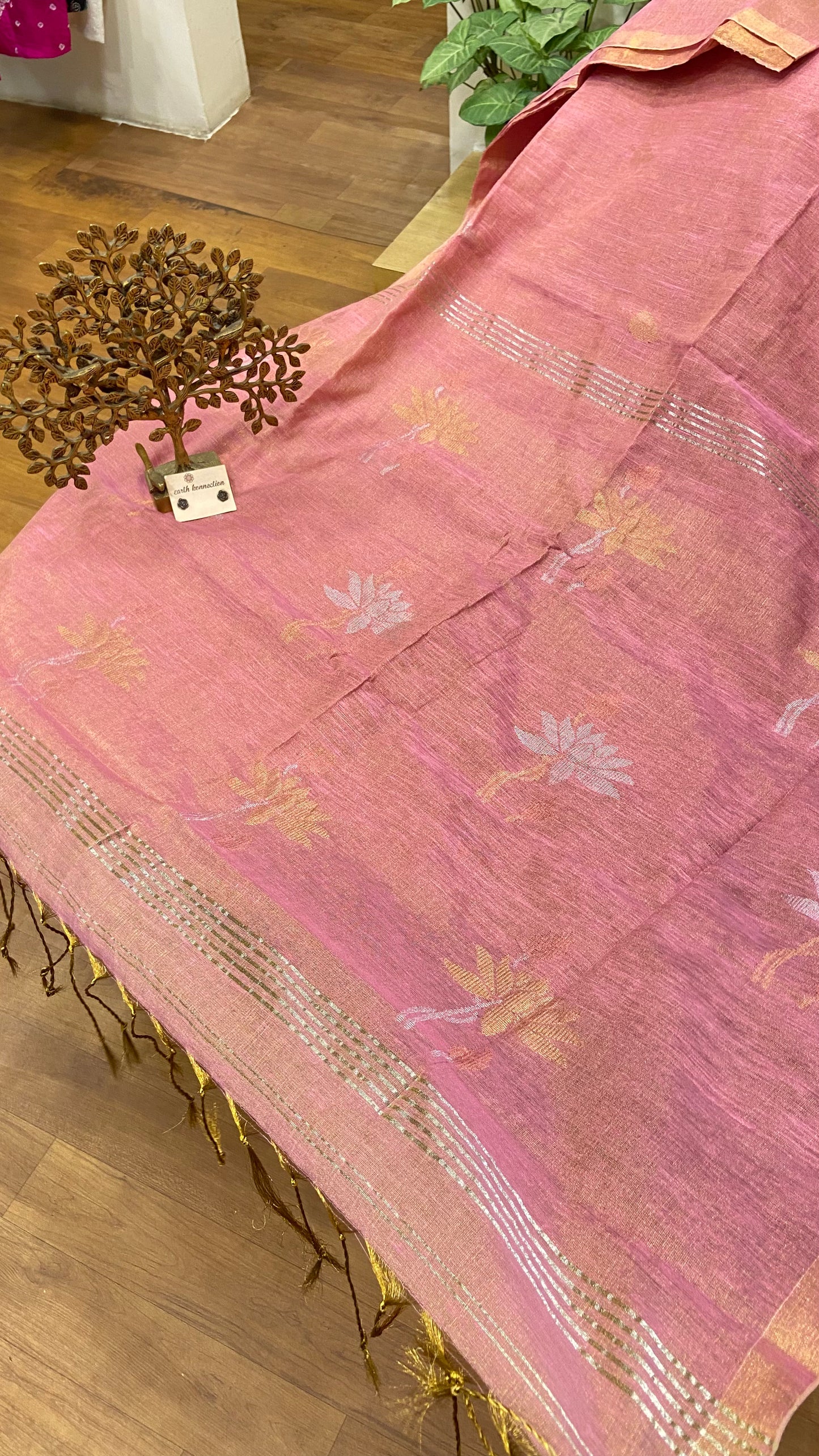 Linen Tissue saree