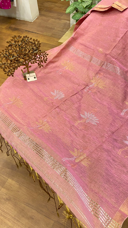 Linen Tissue saree