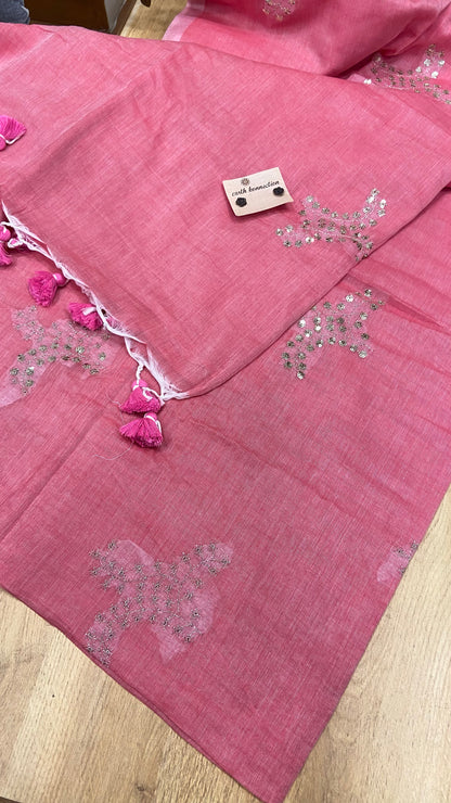 Mulmul Cotton saree