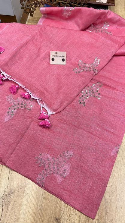 Mulmul Cotton saree