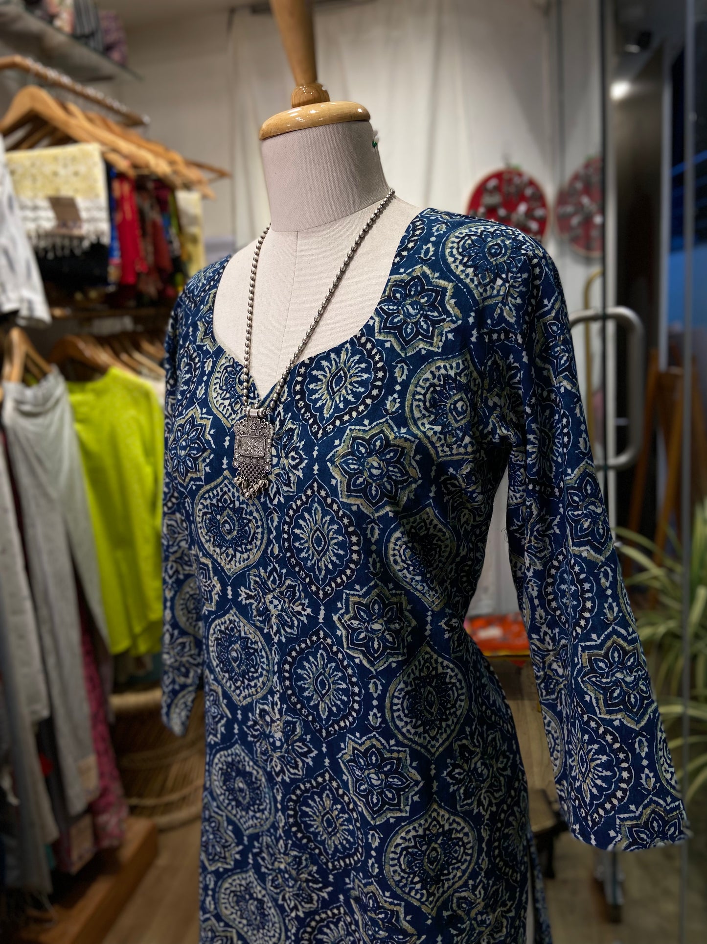 PURE AJRAKH COTTON KURTA