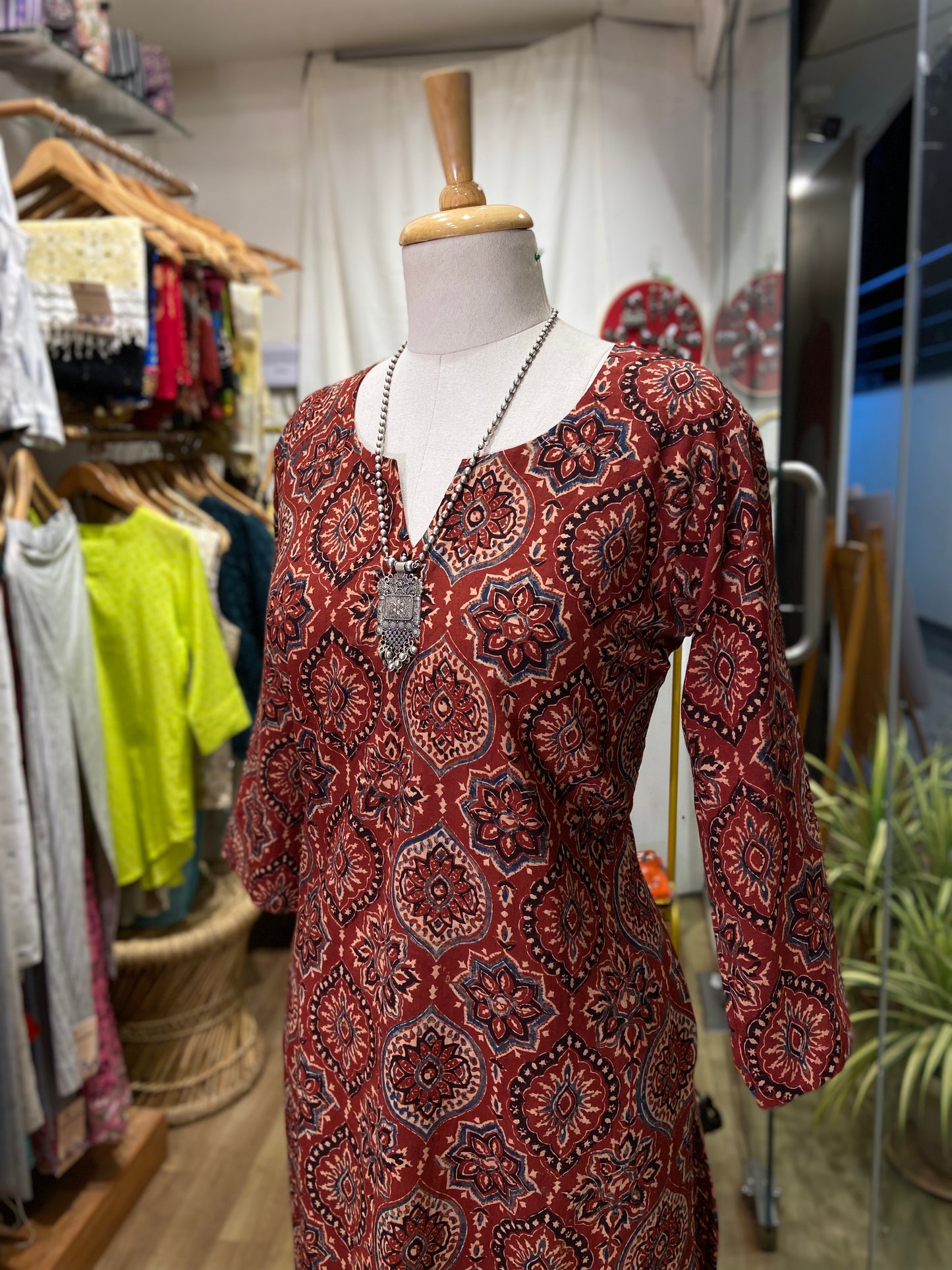 PURE AJRAKH COTTON KURTA