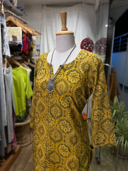 PURE AJRAKH COTTON KURTA