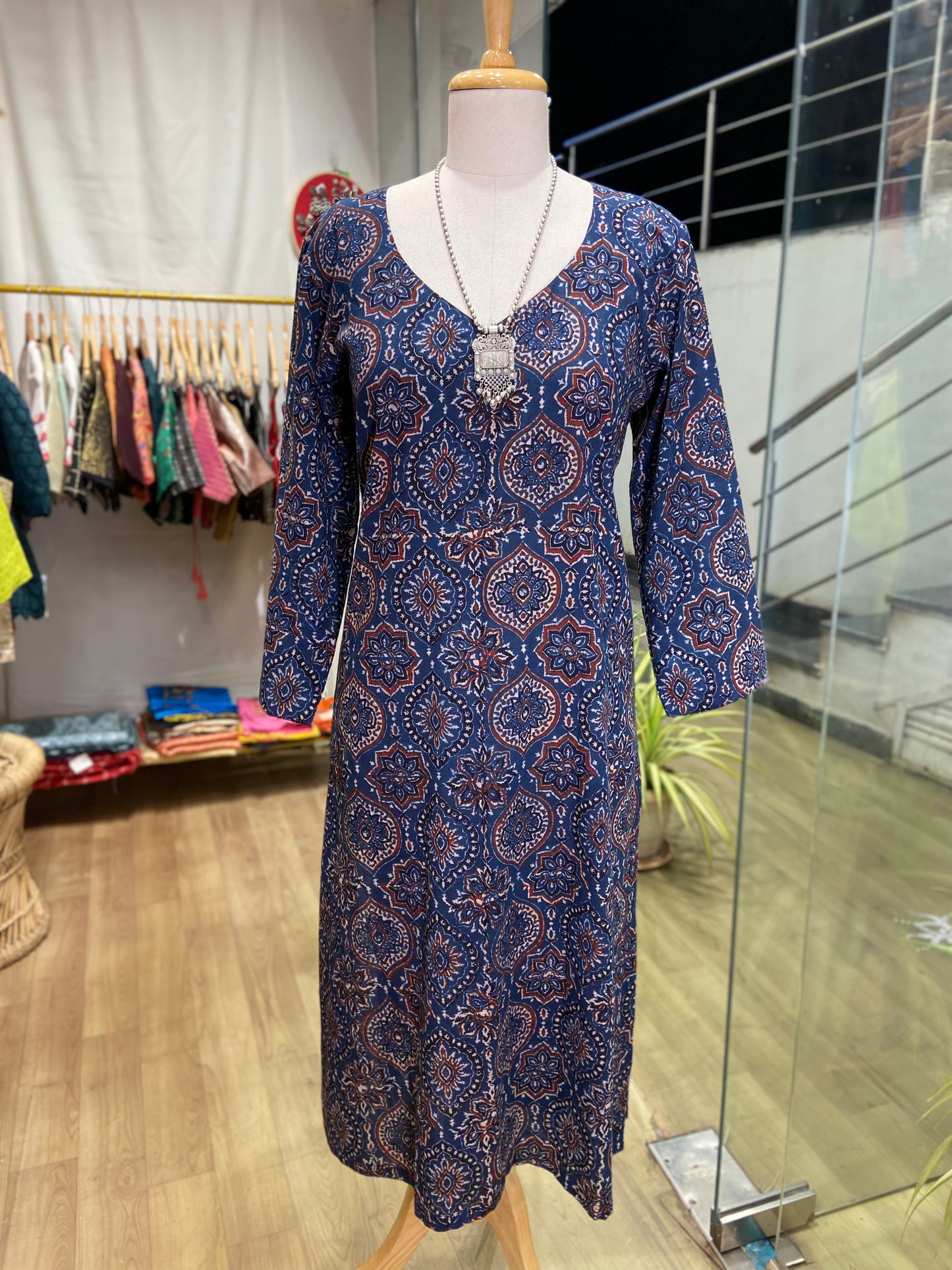 PURE AJRAKH COTTON KURTA