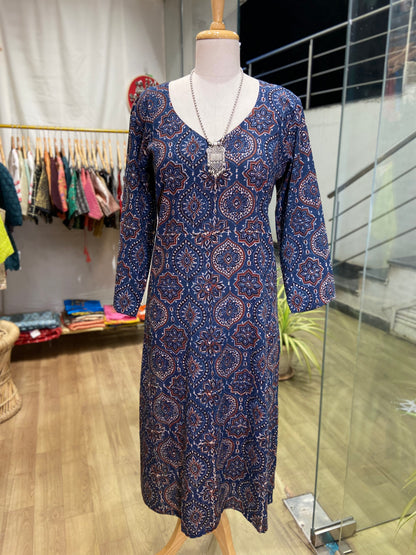 PURE AJRAKH COTTON KURTA