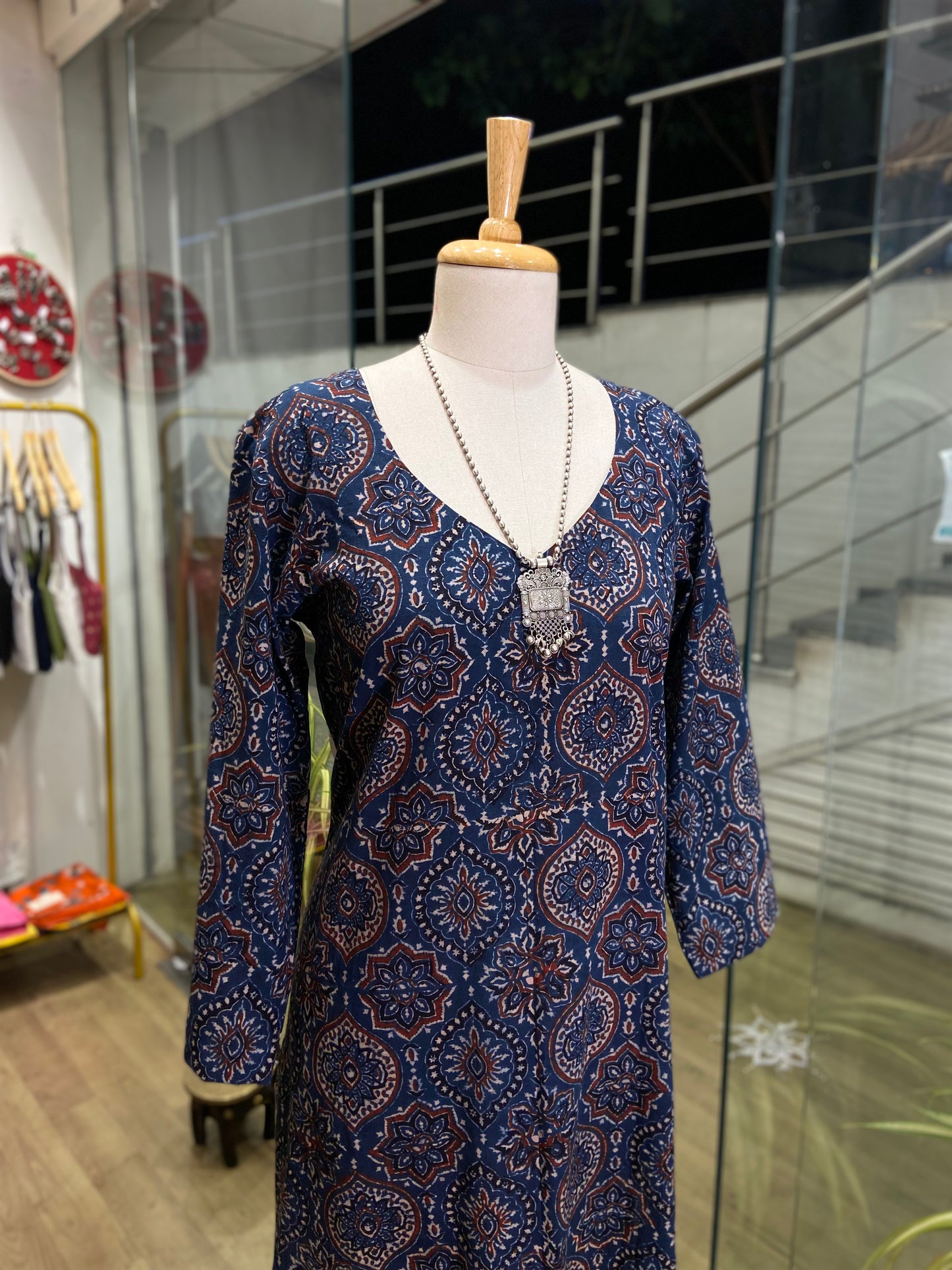 PURE AJRAKH COTTON KURTA