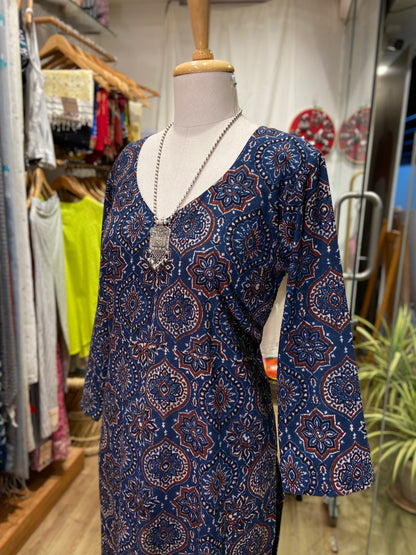 PURE AJRAKH COTTON KURTA