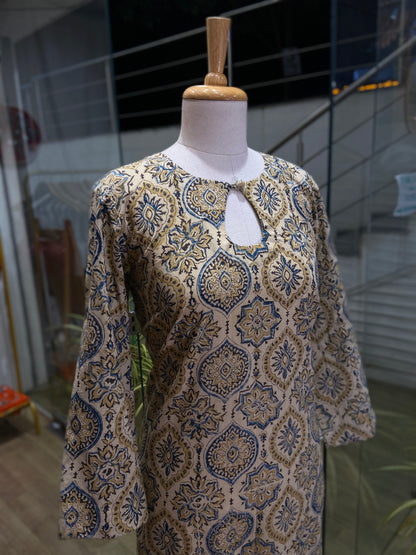 PURE AJRAKH COTTON KURTA