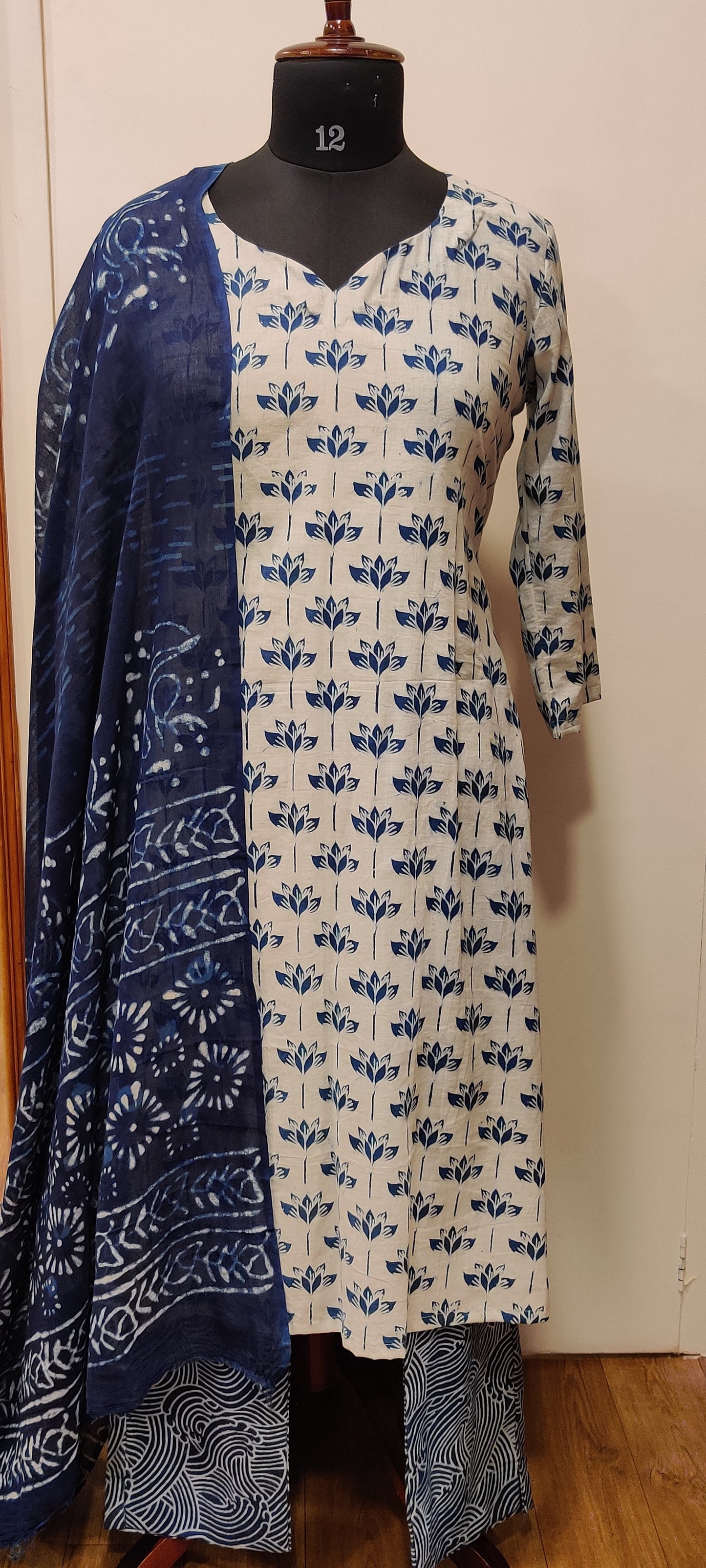 COTTON BLOCKPRINTED KURTA SET